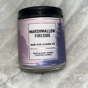 🔥 BBW Marshmallow Fireside Single Wick Candle • 7oz
